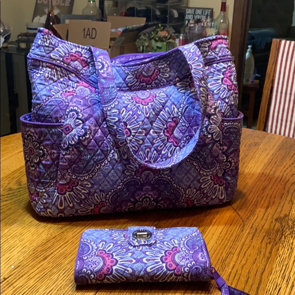 Vera Bradley Tote and Wallet